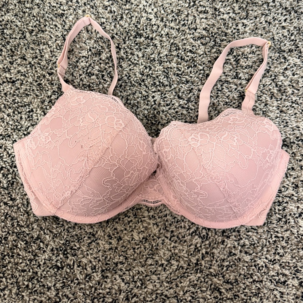 Elegant Lace Pink Bra